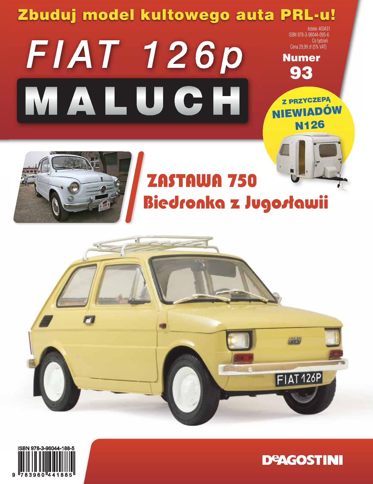 93 Fiat 126p Maluch z dodatkiem kolejne elementy